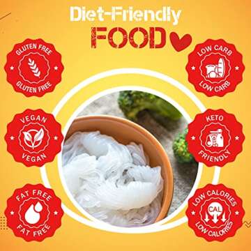 Fusion Select Organic Konjac Noodles - Shirataki Knot-Shaped Plant-Based Substitute - Healthy Diet Pasta - Rich in Fiber - Vegan, Keto, Paleo-Friendly, Zero Gluten, Low-Carb & Low-Calorie - 4 Packs