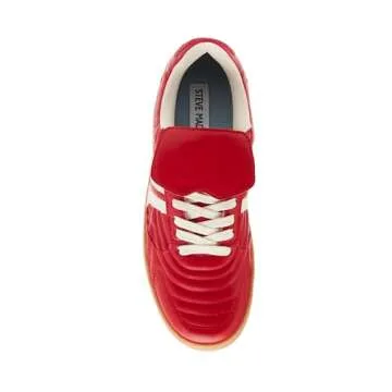 Steve Madden Women's Madrid Sneakers in Red - 1 Inch Heel