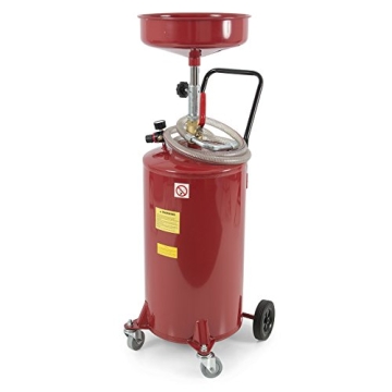 ARKSEN 20 Gallon Waste Oil Change Tank - Portable & Adjustable Height with Wheels