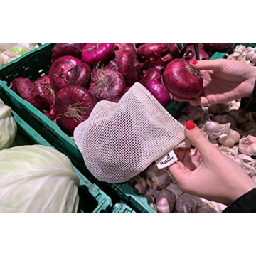 HOKURU Eco-Friendly Reusable Produce Bags Set of 9