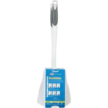 Clorox Toilet Brush & Plunger Set with Caddy for Bathrooms
