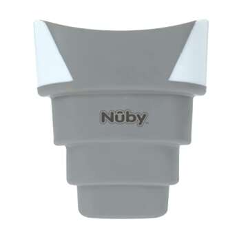 Nuby Collapsible Rinse Pail for Baby Bath Time - Collapsible Bucket with Easy Grip Handle to Rinse Baby Shampoo and Soap - Baby Essentials