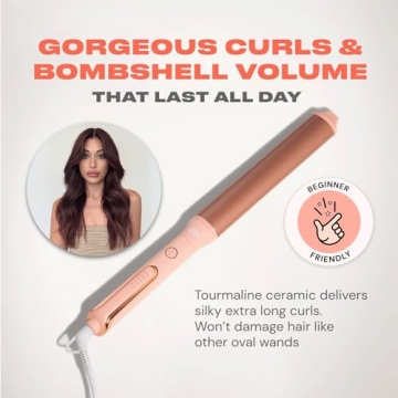 INH Extra Long Curling Iron for Loose Waves and Styling