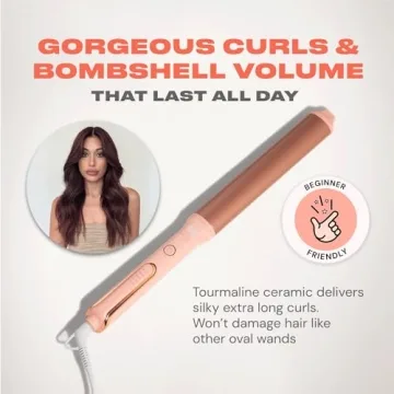 INH Extra Long Curling Iron for Loose Waves and Styling