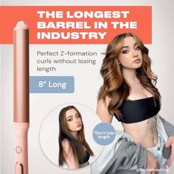 INH Extra Long Curling Iron for Loose Waves and Styling