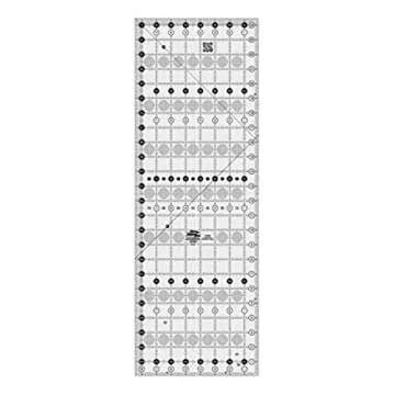 Creative Grids Quilt Ruler 8-1/2in x 24-1/2in Rectangle – CGR824 – Made in USA, Non-Slip Grip Ac...