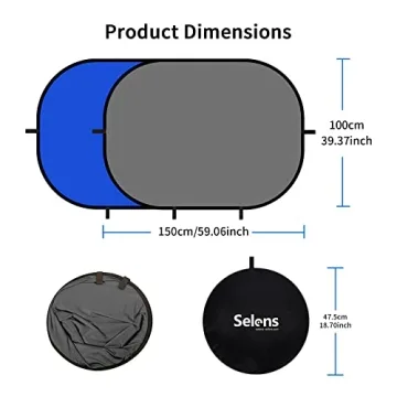 Selens 2-in-1 Collapsible Backdrop for Video and Photography