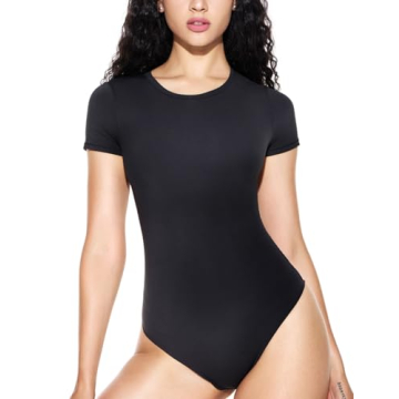 Ultra-Soft PATTERN HOUR Women's T-Shirt Bodysuit for Style and Comfort