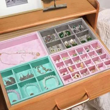 Stratalife Jewelry Organizer Set - Chic & Stackable Storage