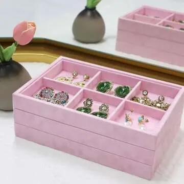 Stratalife Jewelry Organizer Set - Chic & Stackable Storage