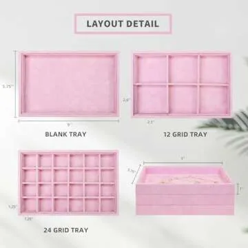 Stratalife Jewelry Organizer Set - Chic & Stackable Storage