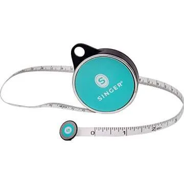 SINGER 50003 ProSeries Retractable Tape Measure, 96-Inch, Teal