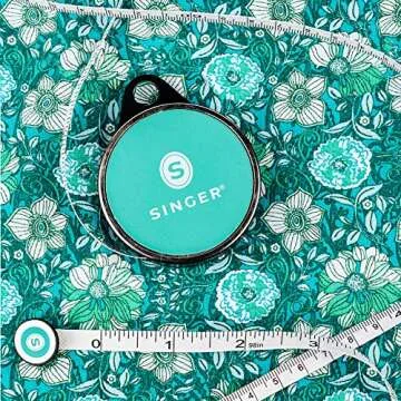 SINGER 50003 ProSeries Retractable Tape Measure, 96-Inch, Teal