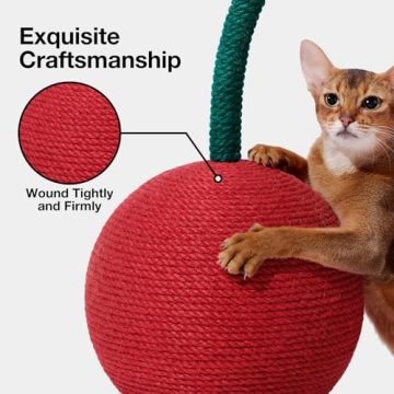 VETRESKA Cherry Cat Scratching Post for Stylish Scratching Fun