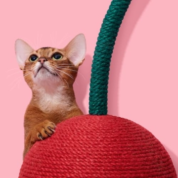 VETRESKA Cherry Cat Scratching Post for Stylish Scratching Fun