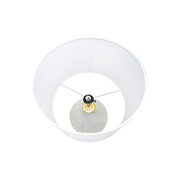 Creative Co-Op 27" Stoneware Linen Shade Lamp