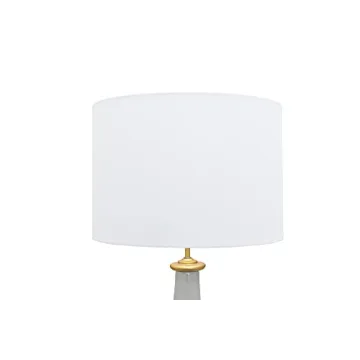 Creative Co-Op 27" Stoneware Linen Shade Lamp