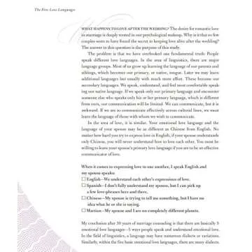 Five Love Languages, Small Group Study Edition