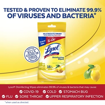 Lysol Travel Wipes for On-the-Go Germ Protection