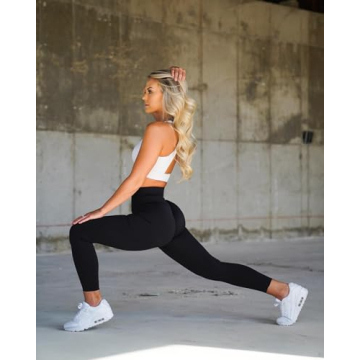 OQQ Women's High Waist Butt Lifting Leggings - 2 Pack