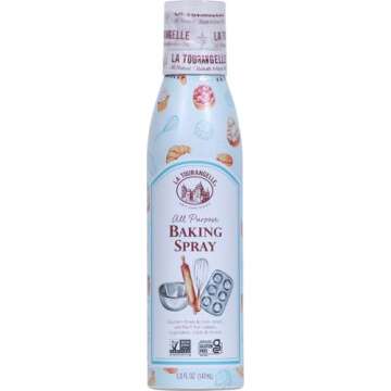 La Tourangelle, All Purpose Baking Spray, Gluten-Free, Non-Stick, Chemical Free and Propellant Free,...