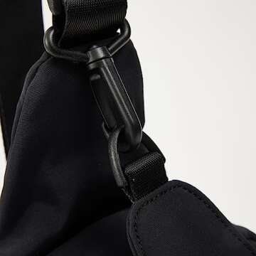 VAKAER Small Sling Bag for Women, Small Crossbody Bags with Adjustable Straps, Lightweight Chest Bag Casual Daypack Backpacks for Travel Hiking (Black)