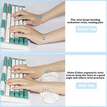 Ergonomic Cloud Wrist Rest for Comfortable Typing and Gaming