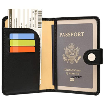 ZOPPEN RFID Blocking Passport Holder Eco-Friendly Travel Wallet