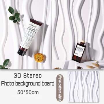 5PCS Large 3D Photography Background Boards for Product Photography