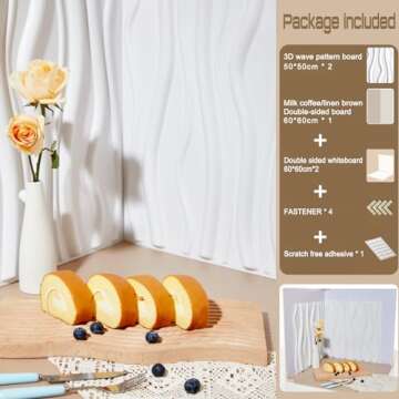 5PCS Large 3D Photography Background Boards for Product Photography