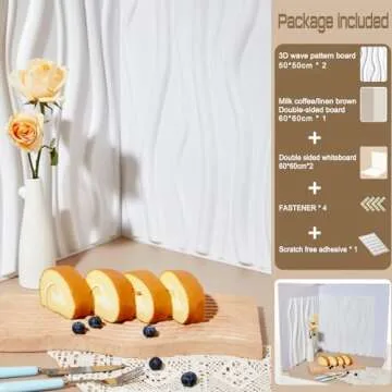 5PCS Large 3D Photography Background Boards for Product Photography