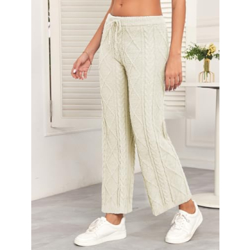 Famulily Women’s Chenille Long Pants for Cozy Comfort
