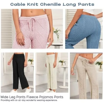 Famulily Women’s Chenille Long Pants for Cozy Comfort