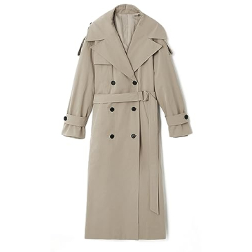 Stylish Farktop Women's Oversized Trench Coat for All Occasions