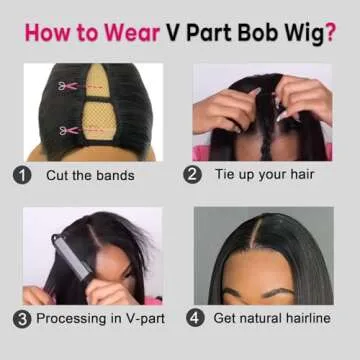 Enguer V Part Bob Wig - Beginner Friendly Glueless Style
