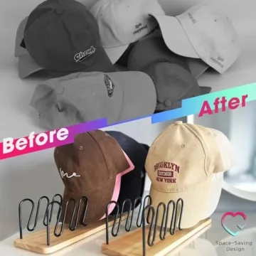 UdoUto 2 PCS Hat Organizer Stylish and Functional Storage