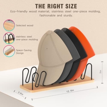 UdoUto 2 PCS Hat Organizer Stylish and Functional Storage