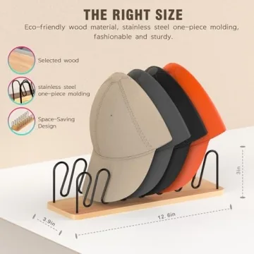 UdoUto 2 PCS Hat Organizer Stylish and Functional Storage