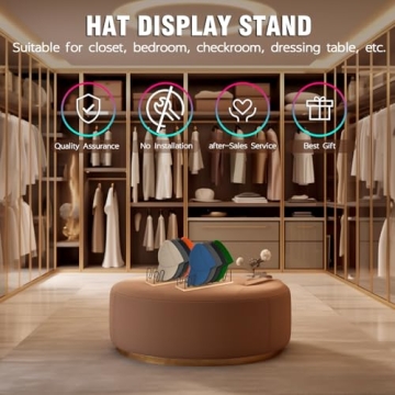 UdoUto 2 PCS Hat Organizer Stylish and Functional Storage