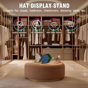 UdoUto 2 PCS Hat Organizer Stylish and Functional Storage