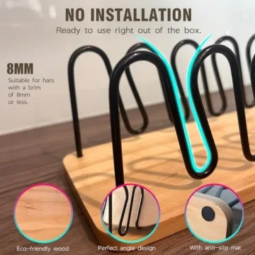 UdoUto 2 PCS Hat Organizer Stylish and Functional Storage