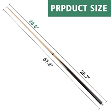 JX 58 Inch Billiard Cue Set with 13mm Tips