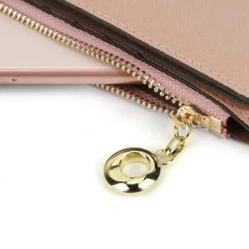 YALUXE Women's RFID Block Leather Wallet with Card Organizer