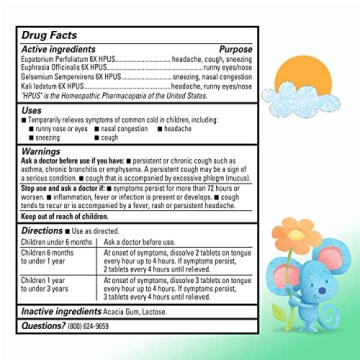 Hyland's Baby Tiny Cold Tablets for Infants Relief