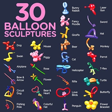 Beginner Balloon Animal Kit Make 30+ Sculptures Easily