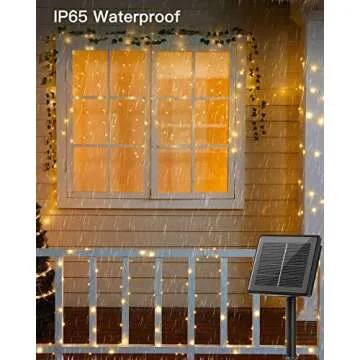 Solar String Lights Outdoor Waterproof, 4 Packs Total 132 Ft 400 LED Solar Fairy Lights with 8 Modes, Twinkle Solar Powered Outdoor Lights for Patio Yard Trees Wedding Christmas, Warm White