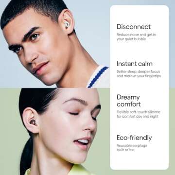 Loop Earplugs Quiet Bundle (2-Pack) – Loop Quiet 2 + Loop Quiet 2 | Flexible Reusable Ear Plugs for Sleep, Focus, Travel & Noise Sensitivity | Comfy Adjustable Fit | 24 dB Noise Reduction