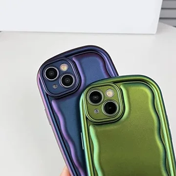 Caseative for iPhone 12 Pro Case, Oval Shape Solid Color Protection Soft Compatible with iPhone Case (Light Green,iPhone 12 Pro)