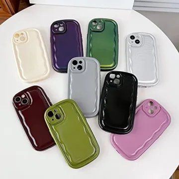 Caseative for iPhone 12 Pro Case, Oval Shape Solid Color Protection Soft Compatible with iPhone Case (Light Green,iPhone 12 Pro)