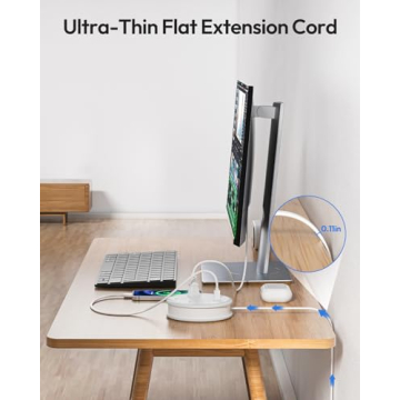 Compact NTONPOWER Travel Power Strip with USB Ports for Vacations